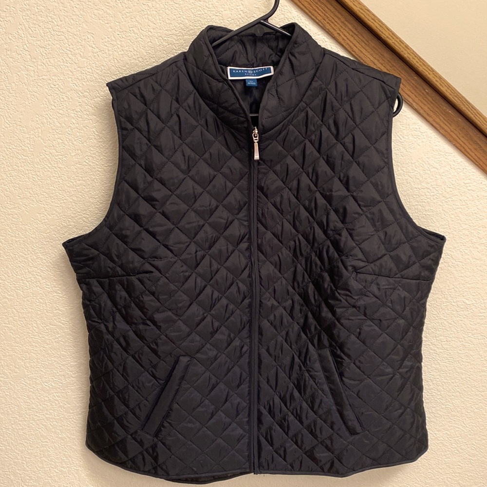 Karen Scott, XL, quilted vest
